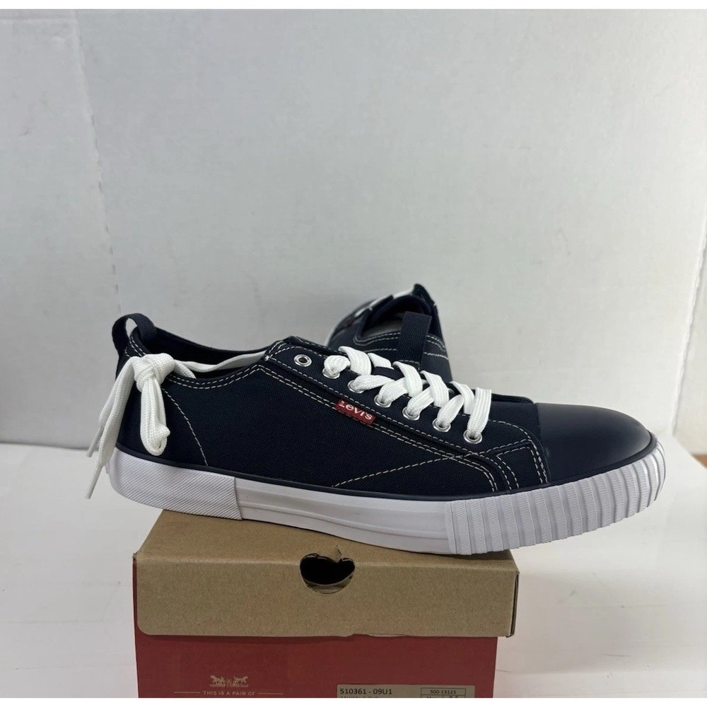 Levi's Men's Anikin Canvas Sneakers Shoes Navy Size 10M BRAND NEW
